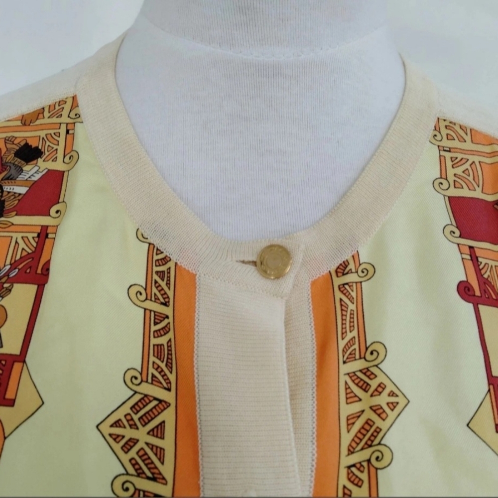 Hemes Colorful Button-Up Blouse Cotton/Silk - Picture 6 of 13